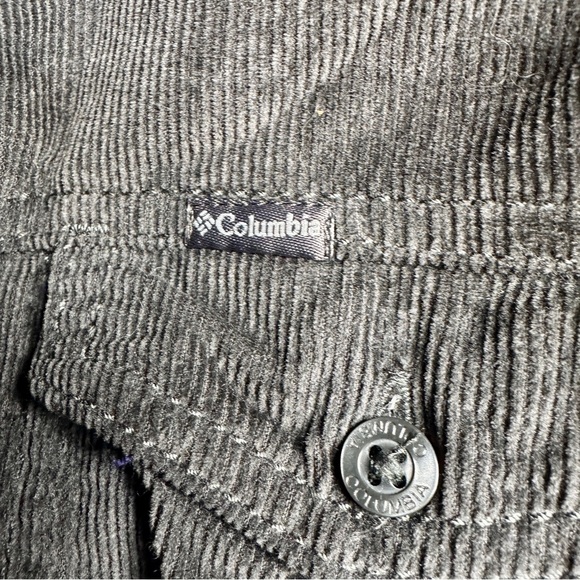 Columbia Gray Corduroy Button Up Shirt Jacket Women’s M - Picture 6 of 9